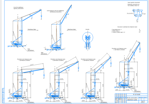 Calculation of the stability of the tower crane