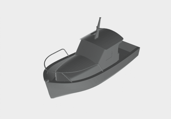 Рыбацкая лодка - 3D модель