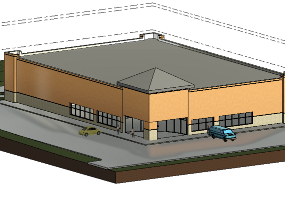 Grocery store in revit
