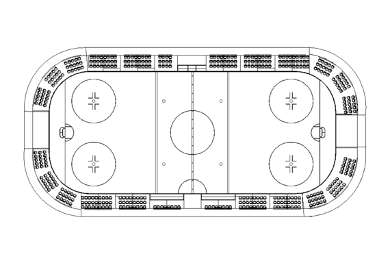 Blue print for hockey stadium