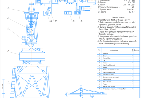 Drilling rig Uralmash 3D-76