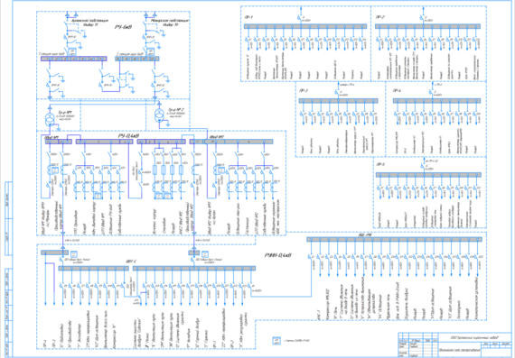 Single line power supply diagram