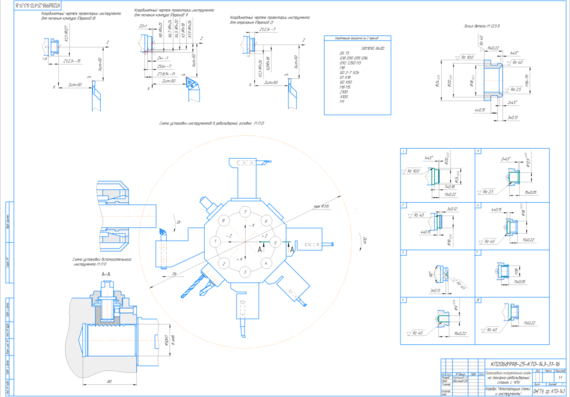 Design of tool setting for a CNC turret lathe