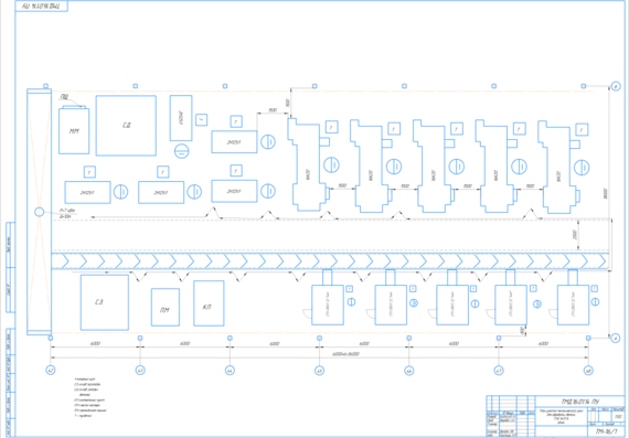 Site plan of a mechanical shop for processing a part TMD 01/16/14 Stock