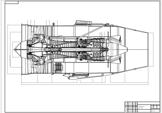 Drawing of the PS-90 engine