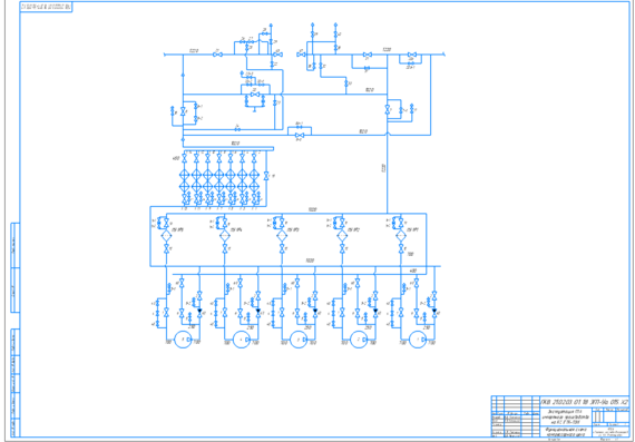 Functional diagram of the compressor shop