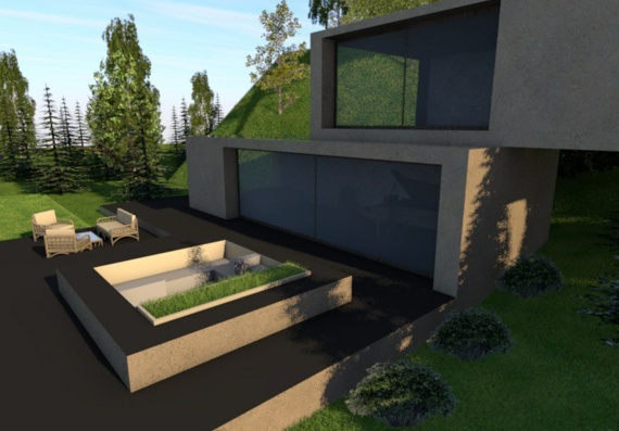 House in the woods in archicad