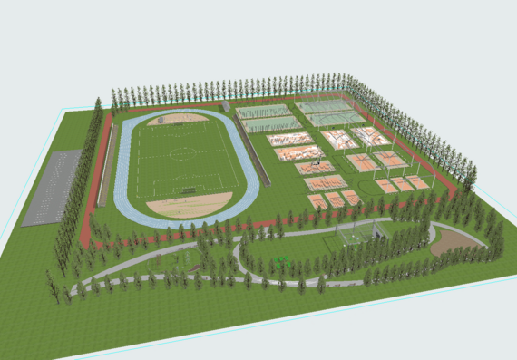 Sports Park in archicad
