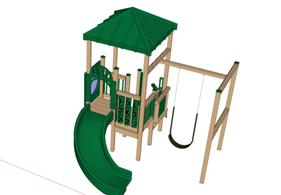 Playground in sketchup