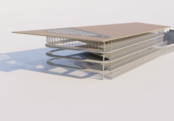 The building of the spa concept in revit