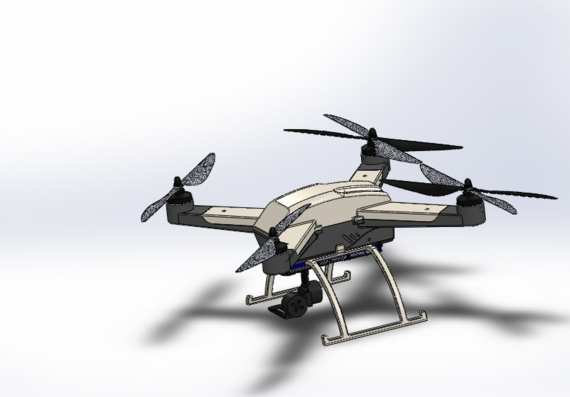3D model of the drone