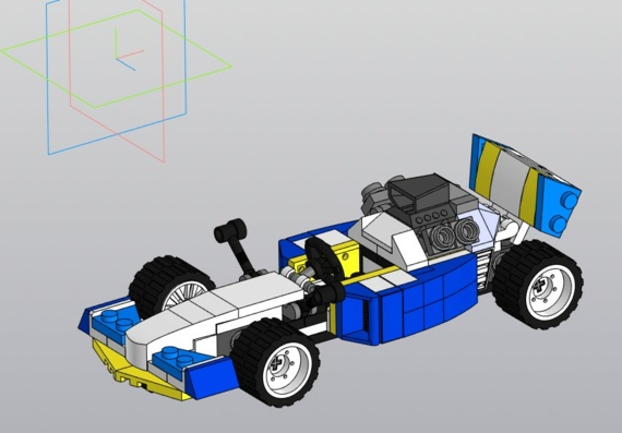 Lego Technic Formula 1 3D модель