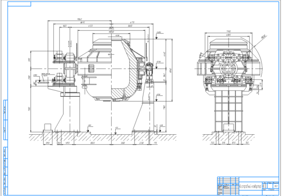 Drawing of a 200 ton oxygen converter