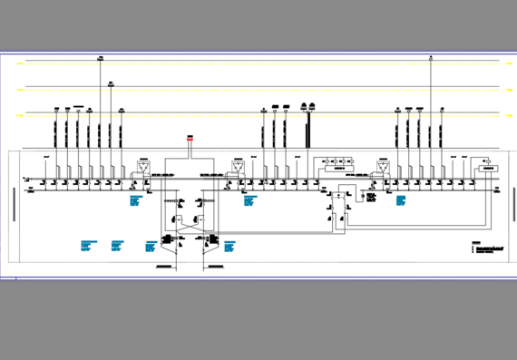 Single-line main switchboard diagram