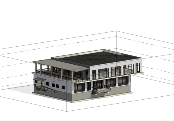Educational project of a two-storey restaurant