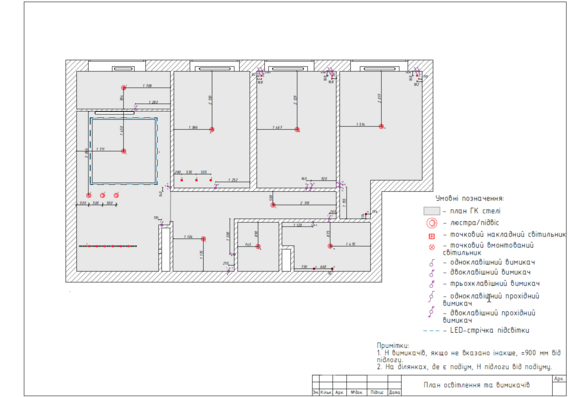 Course project "Design project of a 3-room apartment in contemporary style"