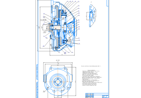GAZ-3102 clutch drawing