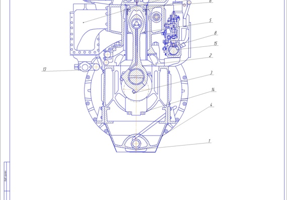 Engine section 8 chn 20/26 (8VD26/20AL-2)