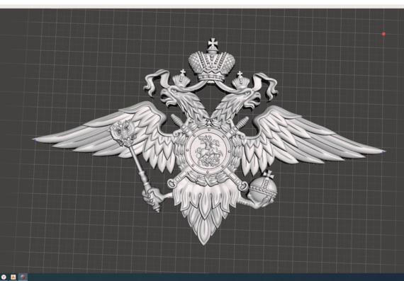 Eagle of the Ministry of Internal Affairs - 3D model