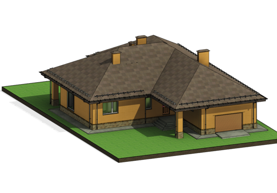 Дом в Искитиме - 3D модель
