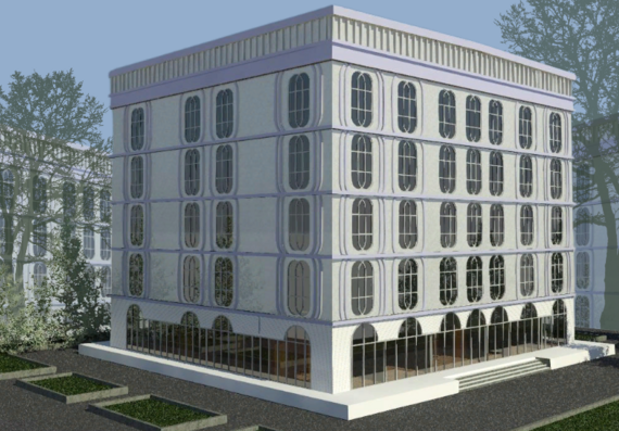 Luxury residential complex project in Revit