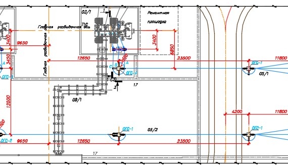Diagram of a 35 kV bus bridge