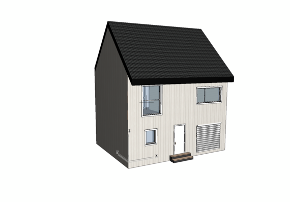 Scandinavian two-storey house