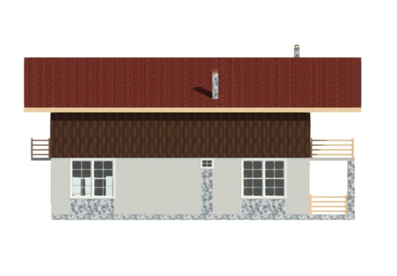 Country house, two-storey with garage and plot