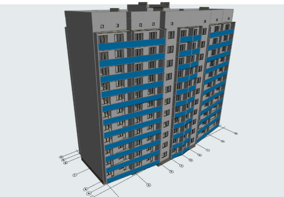 Course project of an apartment building 11th floor.