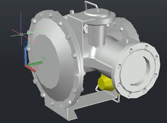 3D модель регулятора давления РДГ 150