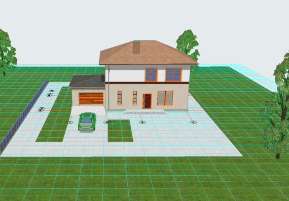 Two-storey house in archicad