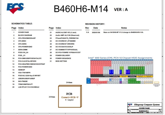 Схема B460H6-M14 VER : A