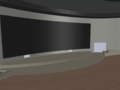 Cinema interior in 3D