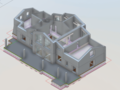 3D residential building in revit