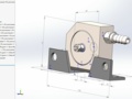 3-d model of vibration stand in SolidWorks