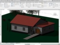3D модель одноэтажного индивидуального жилого дома с гаражом