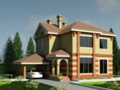 Bright cottage house with plot, landscaping and car
