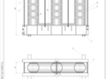 Structural diagram of transformer TM 1000-35 / Assembly drawing of magnetic system TM 1000 - 35