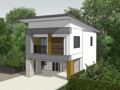 Двухэтажная модель дома в программе SketchUp