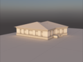Primitive 3D max models (house, animal)