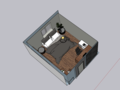 Design of a one-bedroom apartment in sketchup