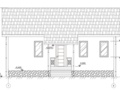 One-storey frame individual residential building 7x10m