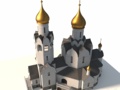3D модель православной церкви