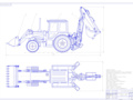 Excavator-loader with the development of a two-person ladle