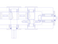 Привод ленточного конвейера с коническо-цилиндрическим редуктором
