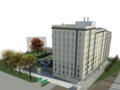 Project of a multi-storey residential building (variable number of storeys) in revit