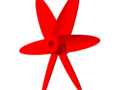 3D model - Double-propeller fan