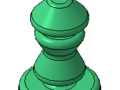 3D Model Chess Piece Pawn 15 Different Items