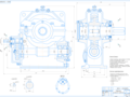 Cylindrical-worm gearbox