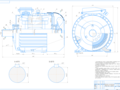 Design of an asynchronous motor with a squirrel-cage rotor of the 4A series. Power 160 kW
